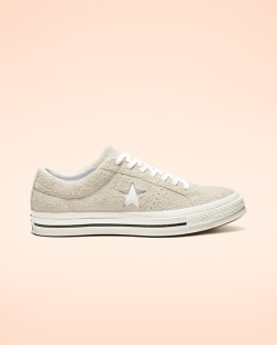 Converse One Star Vintage Suede Férfi Rövidszárú Fehér | RSVHYEF-HU